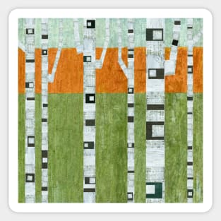 Spring Birches Sticker